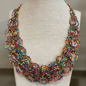 Intricately beaded Southwestern Necklace.